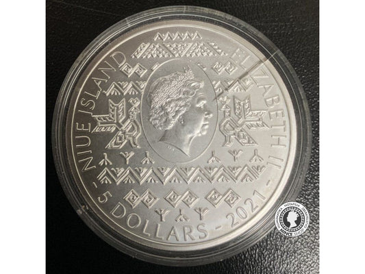 Slovakia 2oz Ag 999 Orol 5 dollars 2021 niue island