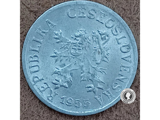 1 halier - Česko-Slovensko - 1955