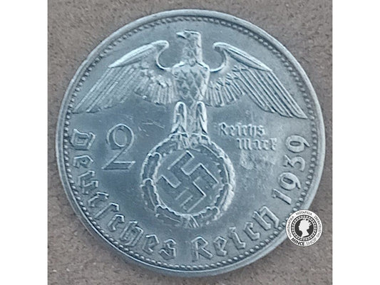 2 marka - Nemecko - Tretia Ríša - 1939 D
