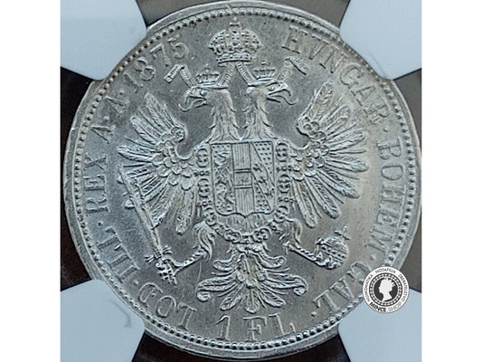 1 florin - Rakúsko-Uhorsko - 1875 - NGC