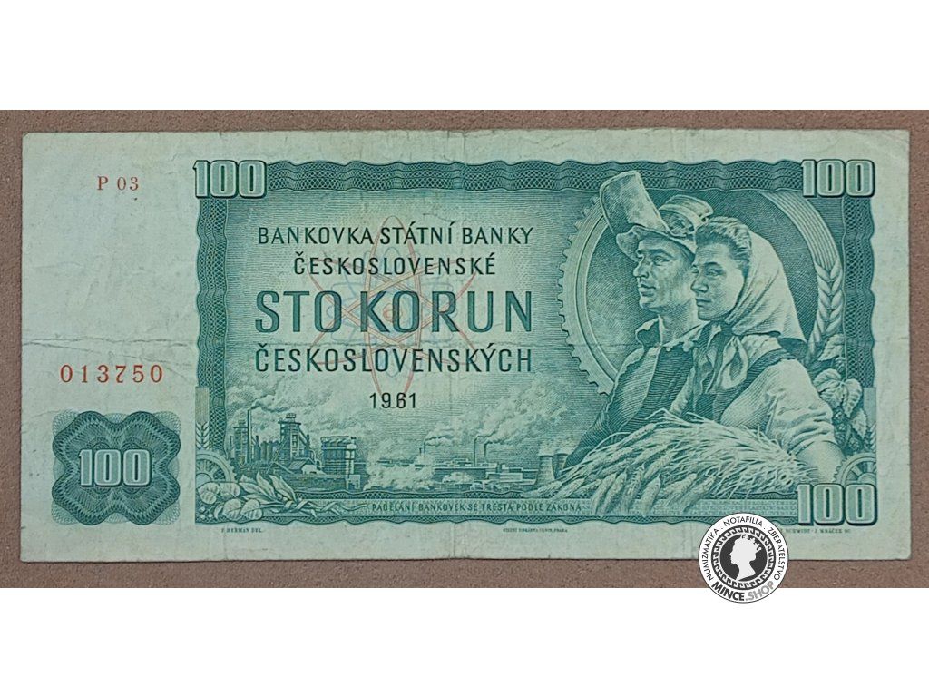 100 Korún - 1961 - ČSSR