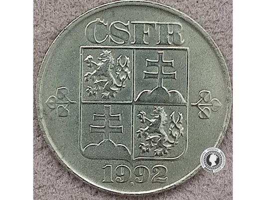 1 koruna - Česko-Slovensko - 1992