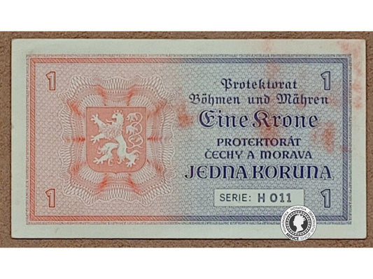 1 Koruna - 1940 - Protektorát Čechy a Morava