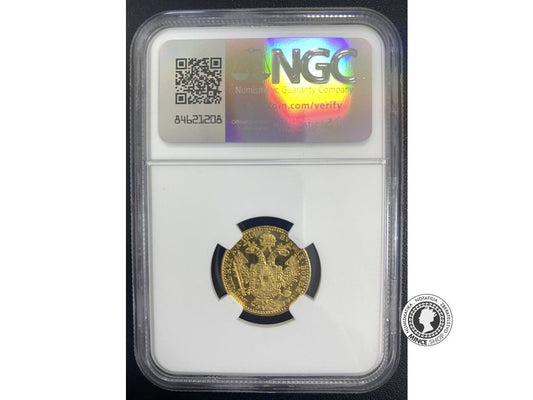 NGC FJI 1914 Austria Dukát MS 64 Franz Jozef I. bz Rakúsko