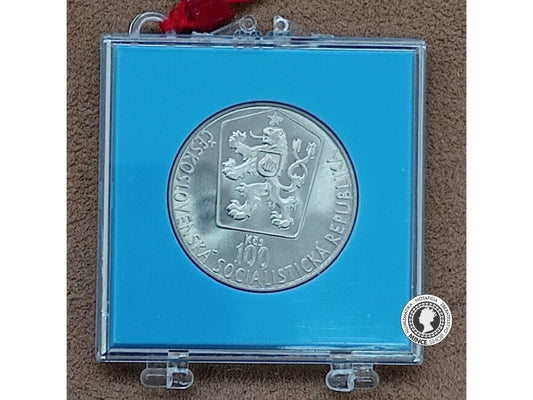 100 Kčs/1985 - MS v ľadovom hokeji - PROOF