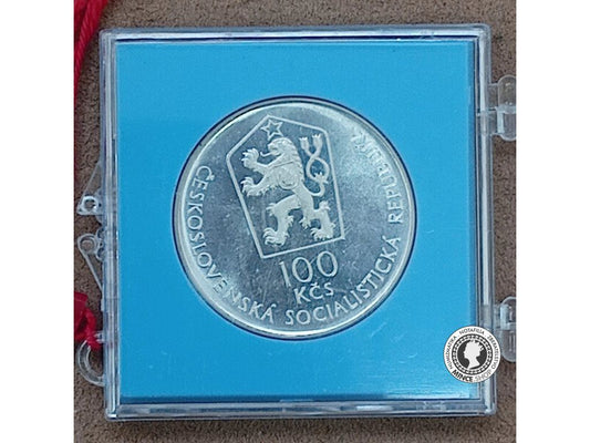 100 Kčs/1987 - Banícka Akadémia v Banskej Štiavnici - PROOF