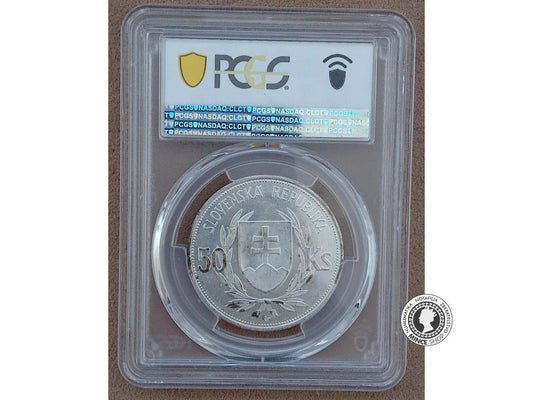 50 koruna - Slovenský Štát - 1944 - Dr. Jozef Tiso - kvalita MS 63