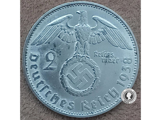 2 marka - Nemecko - Tretia Ríša - 1938 F