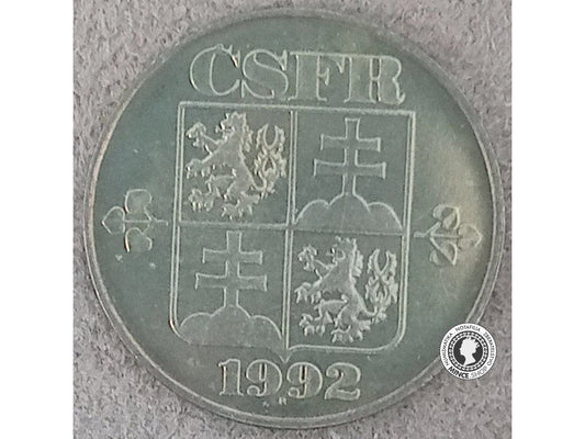 1 koruna - Česko-Slovensko - 1992 - UNC