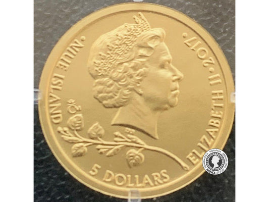 Zlatá 1/25 oz investičná minca Český lev 2017