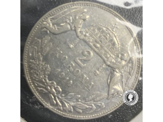 Strieborná minca k.b.Uhorsko 2 korona, 1914 Ferencz Jozsef I.