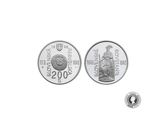 200 Sk/1998 - Vznik SNR a vypuknutia Slovenského povstania 1848/49 - 150. výročie - BK 0/0
