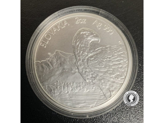 Slovakia 2oz Ag 999 Orol 5 dollars 2021 niue island