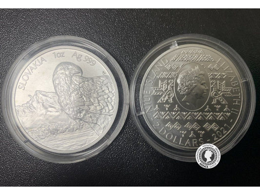 Slovakia 1oz Ag 999 Orol 2 dollars 2021 niue island