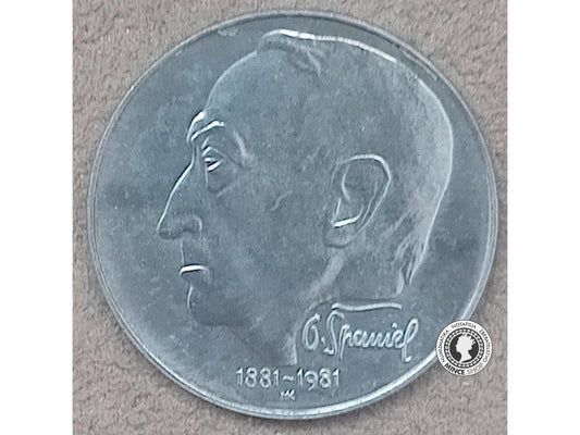 100 Kčs/1981 - Otakar Španiel - 100. výročie narodenia BK