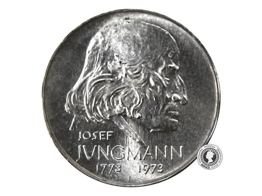 Strieborná pamätná minca proof 1973 Jungmann 50 Kčs