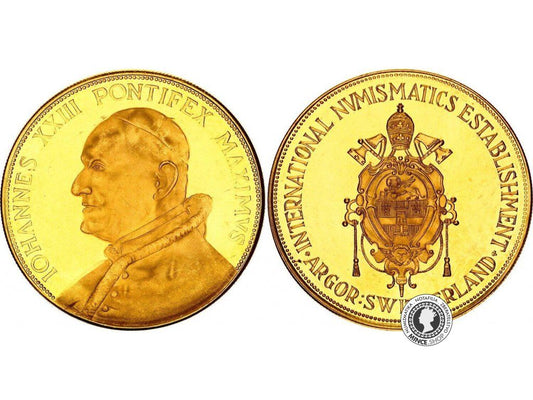 Zlatá medaila Johannes XXIII. 1958-1963 - IOANNES XXIII PONTIFEX MAXIMVS