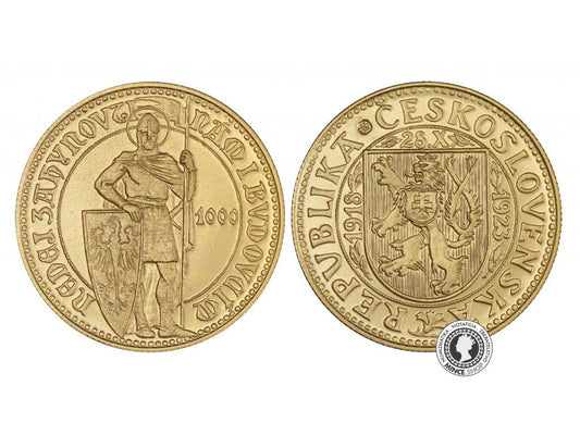 1 dukát - Svätováclavské dukáty z Mincovne Kremnica (variant s postavou)