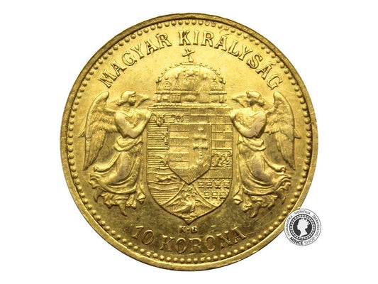Zlatá minca Desaťkorunáčka Františka Jozefa I. Uhorská razba 1904