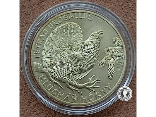 Zberateľská eurominca 5 eur / 2024  Fauna a flóra na Slovensku – hlucháň hôrny