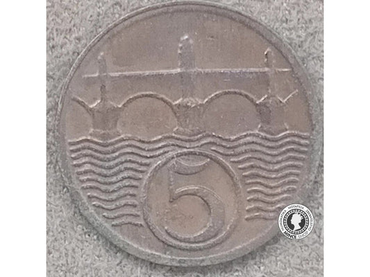 5 halierov - 1.ČSR - 1925