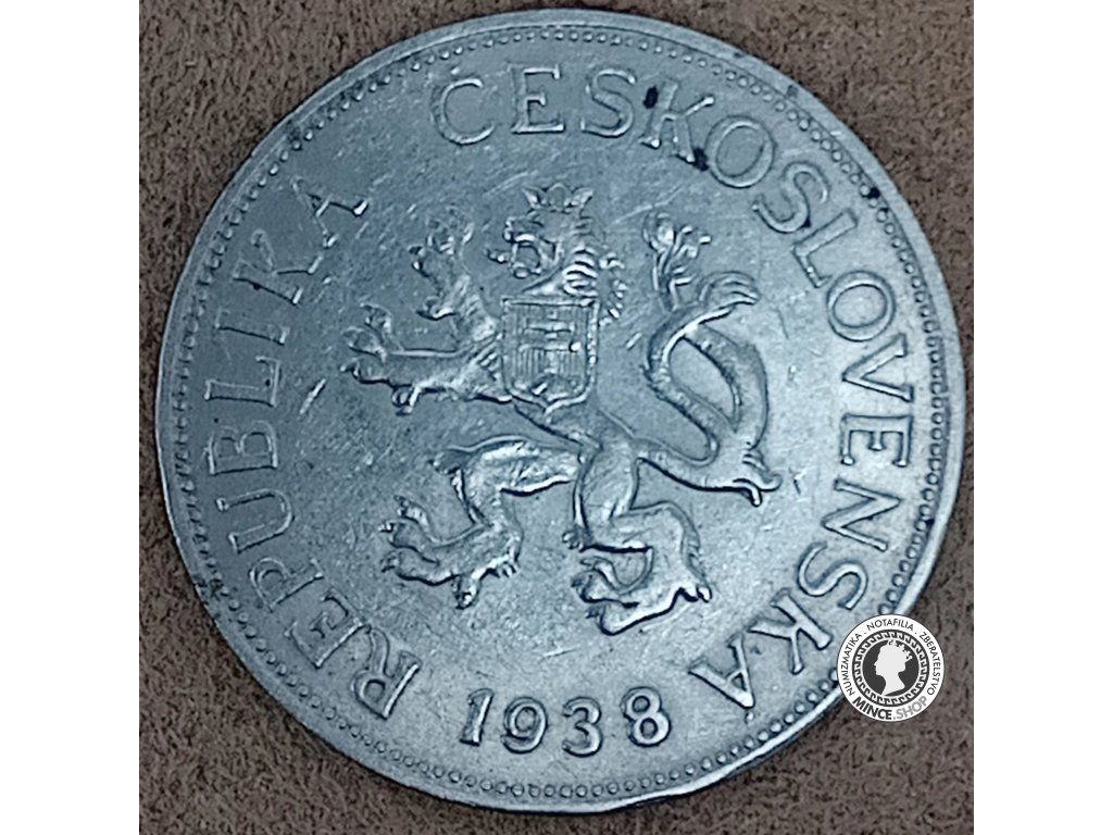 5.koruna - 1.ČSR - 1938