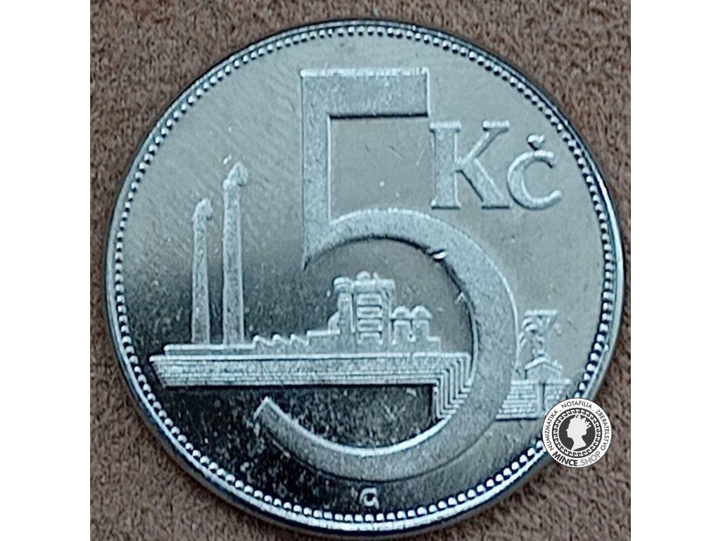 5.koruna - 1.ČSR - 1937
