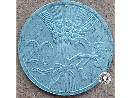 20 halier - Protektorát Čechy a Morava - 1940