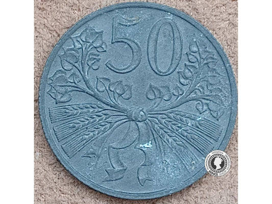 50 halier - Protektorát Čechy a Morava - 1943