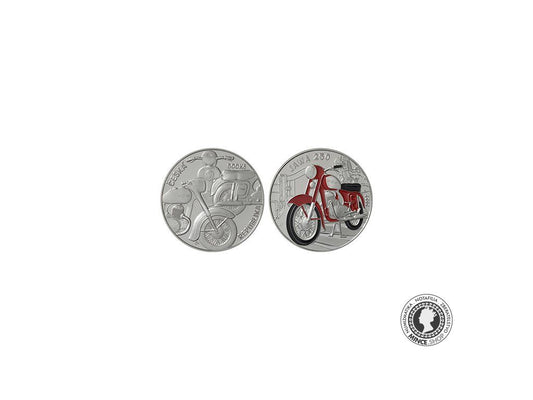500 Kč - pamätná strieborná minca PROOF - Motocykl Jawa 250 - 2022