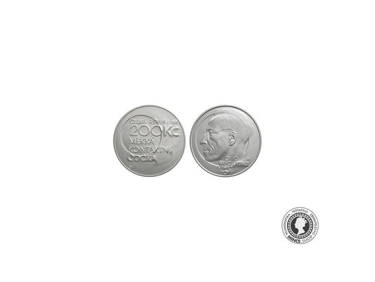 200 Kč - Pamätná strieborná minca PROOF - 100.výročie narodenia Otta Wichterleho - 2013