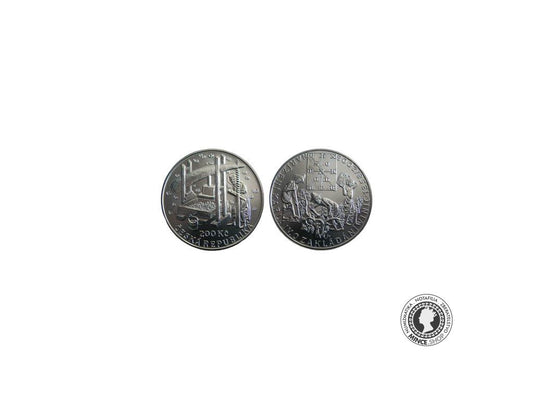 200 Kč - Pamätná strieborná minca PROOF - 650.výročie nariadenia Karela IV. o zakladaní viníc - 2008