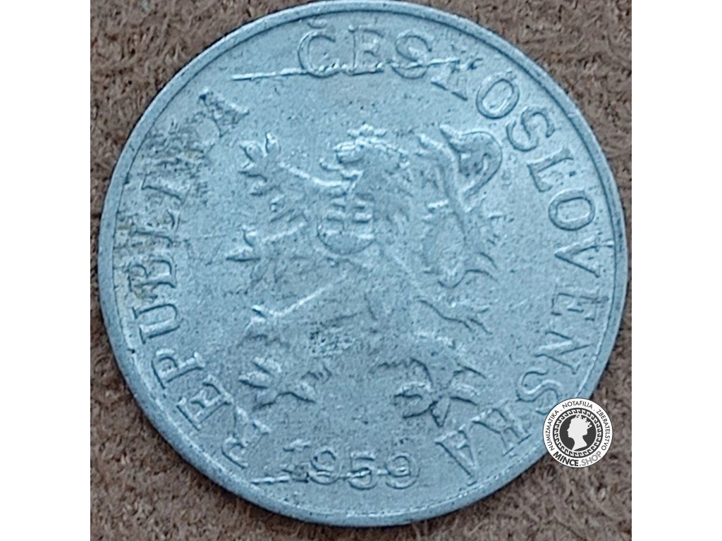 1 halier - Česko-Slovensko - 1959