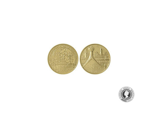 5000 Kč - Pamätná zlatá minca PROOF - Mesto Litoměřice