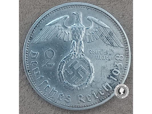 2 marka - Nemecko - Tretia Ríša - 1938 A
