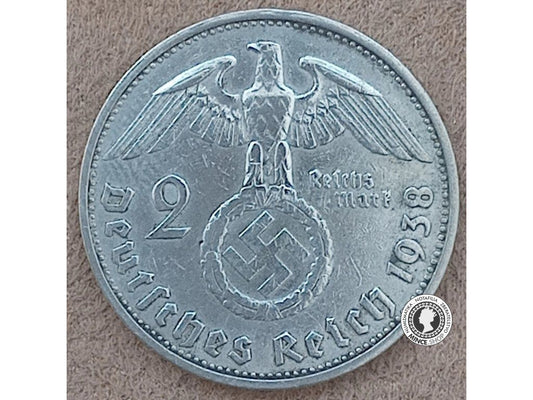 2 marka - Nemecko - Tretia Ríša - 1938 G