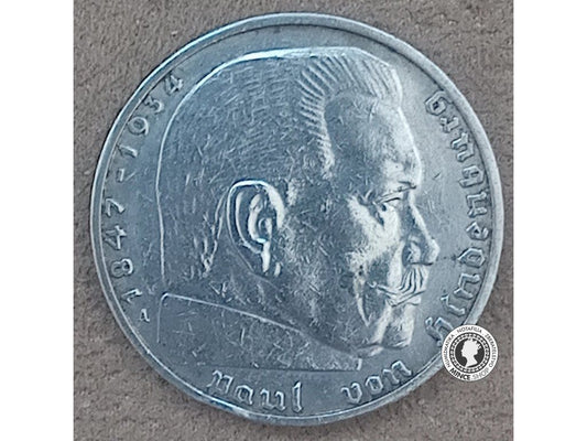 2 marka - Nemecko - Tretia Ríša - 1939 A