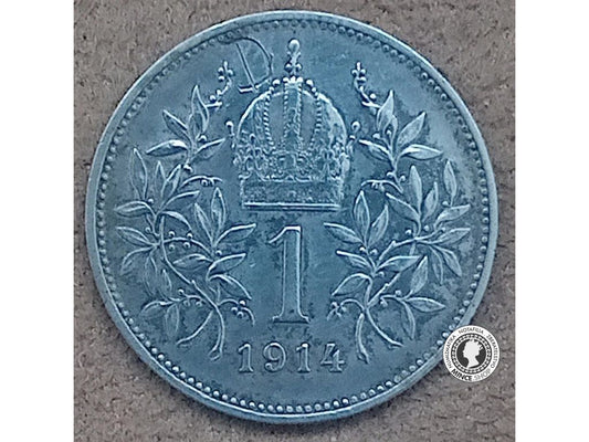 1 koruna - Rakúsko-Uhorsko - 1914