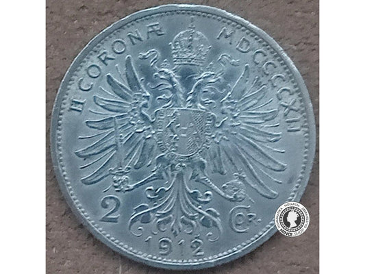 2 koruna - Rakúsko-Uhorsko - 1912