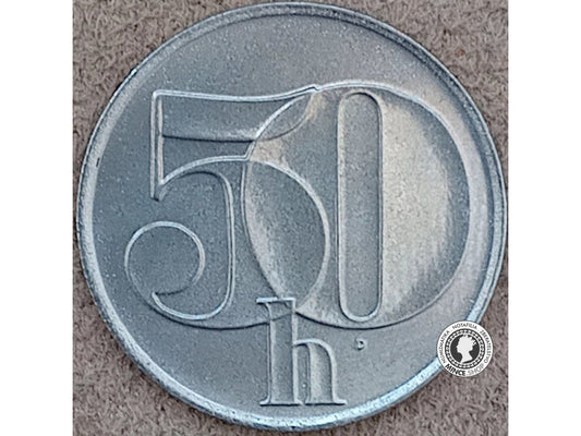 50 halier - Česko-Slovensko - 1991
