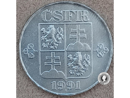 2 koruna - Česko-Slovensko - 1991