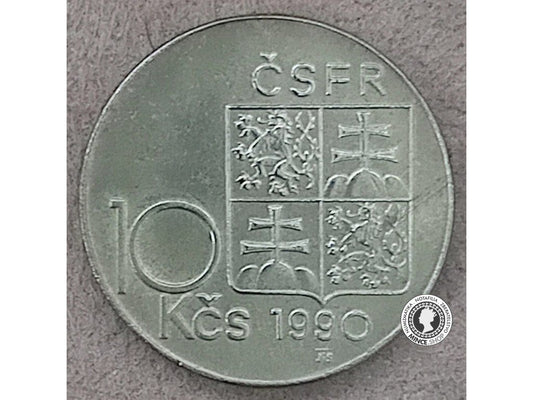 10 koruna - Česko-Slovensko - 1990 - T.G.Masaryk