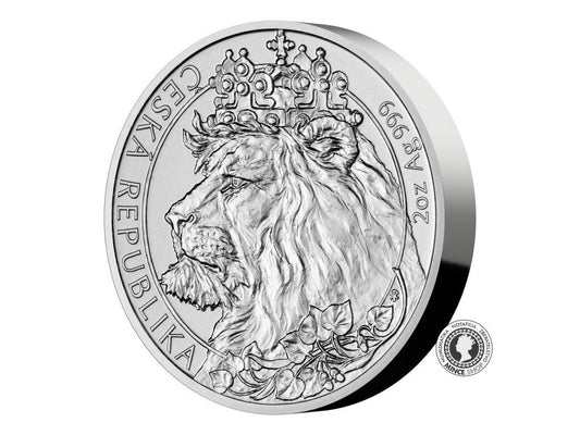 Investičná strieborná minca - Český Lev 2021