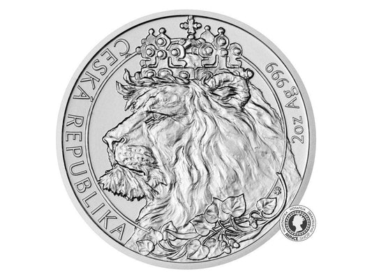 Investičná strieborná minca - Český Lev 2021