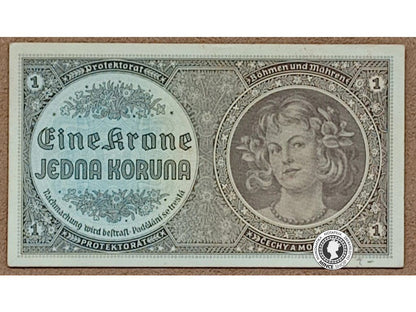1 Koruna - 1940 - Protektorát Čechy a Morava