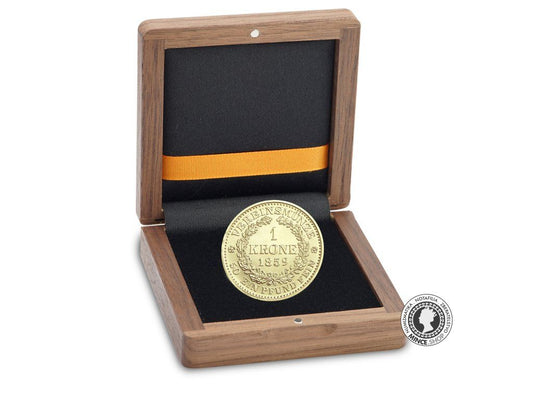 Zlatá medaila - Kremnické razby Františka Jozefa - spolková koruna 1859