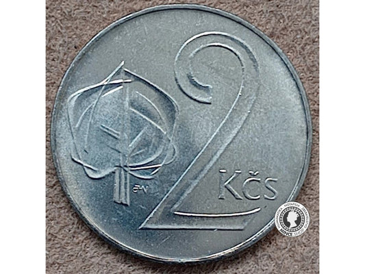 2 koruna - Česko-Slovensko - 1992 R - UNC