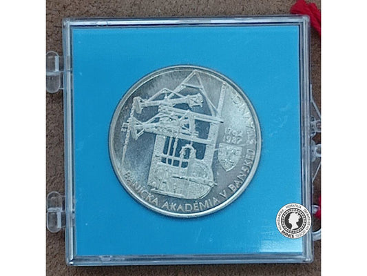100 Kčs/1987 - Banícka Akadémia v Banskej Štiavnici - PROOF