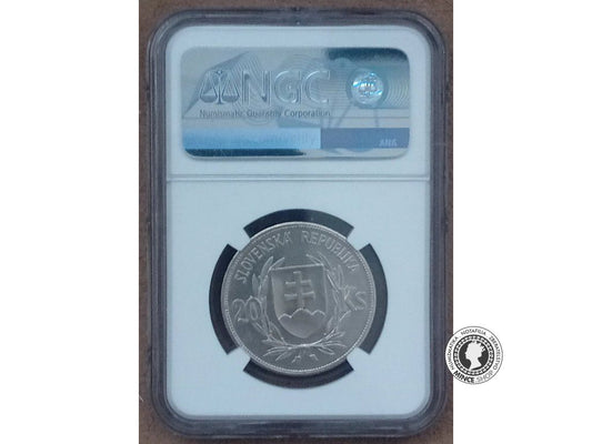 20 koruna - Slovenský Štát - 1939 - Dr. Jozef Tiso - kvalita MS 61