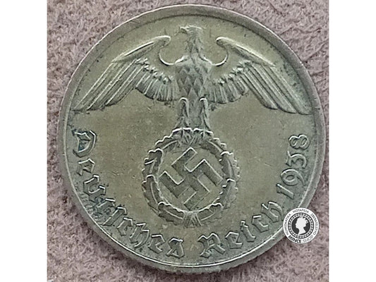 10 reichspfennig - Nemecko - Tretia Ríša - 1938 D